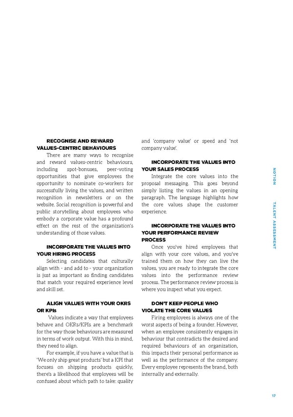 Talent Assessment for Growth Startups - Page 17