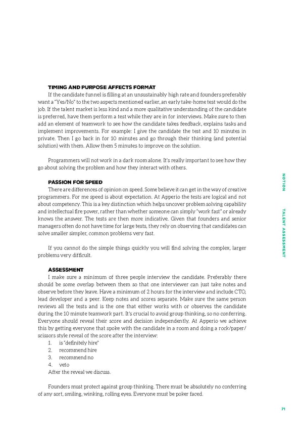 Talent Assessment for Growth Startups - Page 68