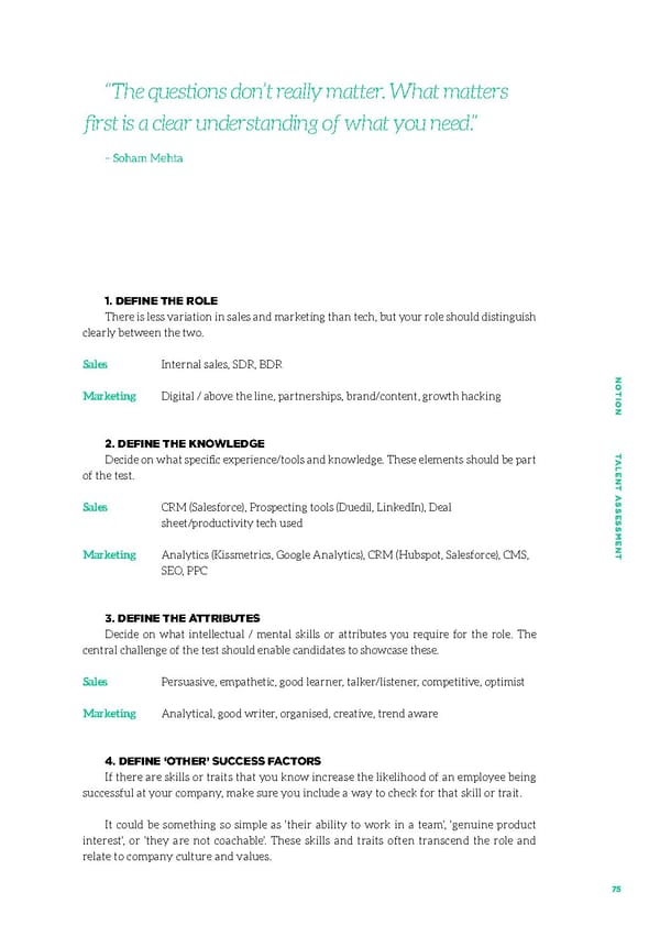 Talent Assessment for Growth Startups - Page 72