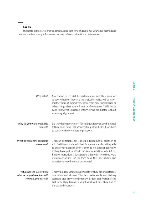 Talent Assessment for Growth Startups - Page 74