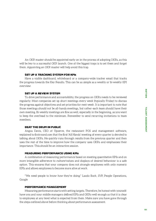 Talent Assessment for Growth Startups - Page 108